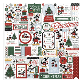 Echo Park Element Sticker - Mouse And Me Christmas