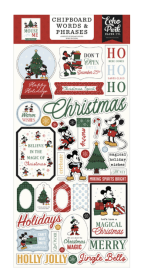 Echo Park Chipboard Word & Phrases - Mouse And Me Christmas