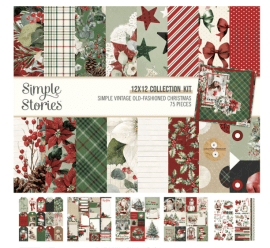 Simple Stories 12x12 Collection Kit -Simple Vintage Old-Fashioned Christmas