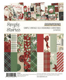 Simple Stories 6x8 Inch Pad - Simple Vintage Old-Fashioned Christmas