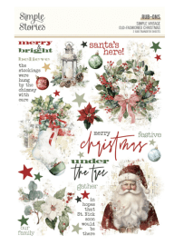 Simple Stories Rub Ons - Simple Vintage Old-Fashioned Christmas
