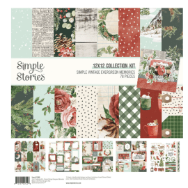Simple Stories 12x12 Collection Kit - Vintage Evergreen Memories