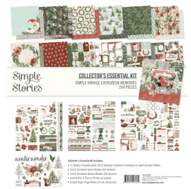 Simple Stories Collectors Essentials Kit - Vintage Evergreen Memories