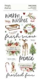 Simple Stories Foam Stickers - Vintage Evergreen Memories