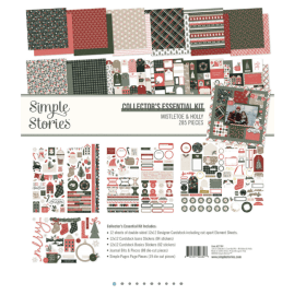 Simple Stories Collectors Essential Kit - Mistletoe & Holly 