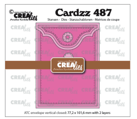 Crealies Dies - ATC Envelope Vertical Panel C 