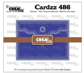 Crealies Dies - ATC Envelope Horizontal Panel A