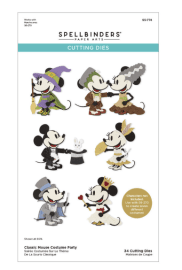 Spellbinders Etched Dies - Classic Mouse Costume Party 