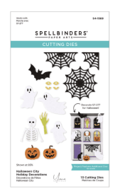 Spellbinders Etched Dies - Halloween City Holiday