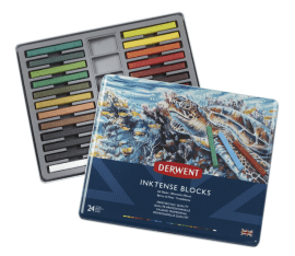 Derwent Inktense Block Tin of 24 Blocks