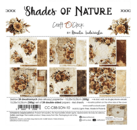 Craft O`Clock 6x6 Paper Set - Shades Of Nature