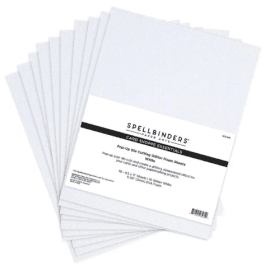 Spellbinders White Glitter Foam Sheet 1 ark