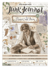 Stamperia Junk Journal A4 - Flowers and Poems