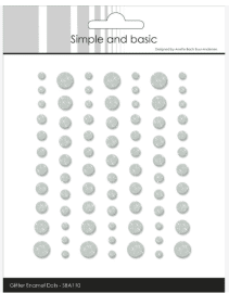Simple and Basic Glitter Enamel Dots - Eucalyptus