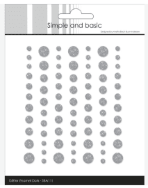 Simple and Basic Glitter Enamel Dots - Concrete