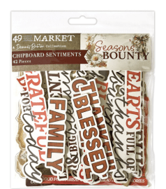49 and Market Chipboard Set - Seasons Bounty