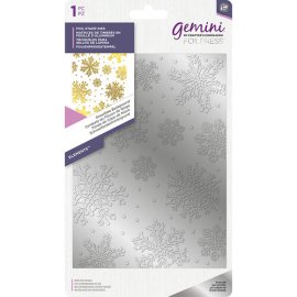 Hot Foil Plate Snowflake Background