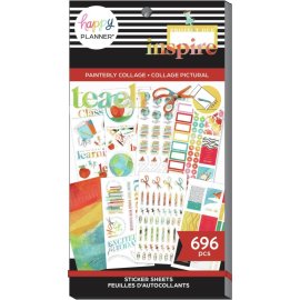 Happy Planner Sticker Value Pack - Painterly Collage