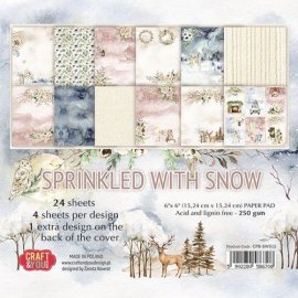 Craft & You 6x6 Paper Pad - Sprinkled With snow