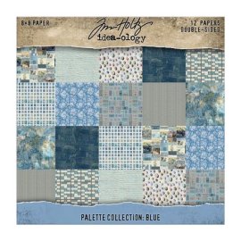 Tim Holtz Idea Ology Paper pack 8x8 - Blue