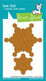 Lawn Fawn Hot Foil Plates - Snowflake Duo