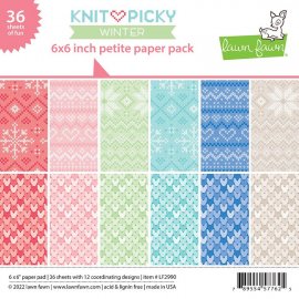 Lawn Fawn Paper set 6x6 - Knit Picky Winter