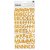 April & Ivy Thickers Stickers Alpha Gold Glitter