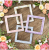 Katy Sue Designs Rustic Wood Effect 6x6 Inch Box Frames 
