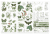 49 and Market Rub-on Transfer Set - Color Swatch: Willow