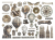 Stamperia Die Cuts - Voyages Fantastiques 