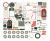 Simple Stories Journal Bits & Pieces - Mistletoe & Holly 