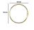 Book Binding Rings 50mm Gold 