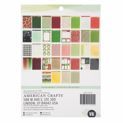 Vicki Boutin 6x8 Paper Pad - Evergreen & Holly