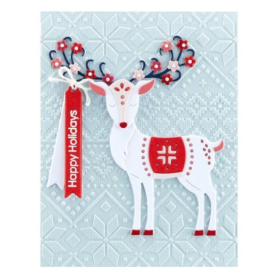 Spellbinders Embossing Folder - Ski Lodge Winter Tales