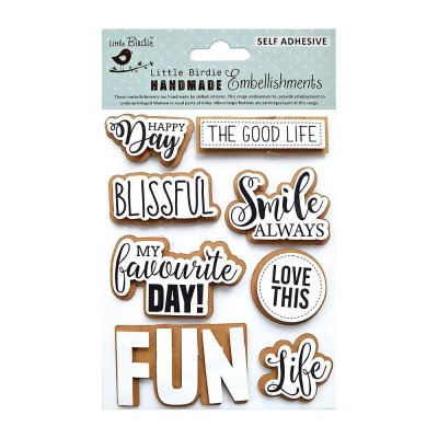 Little Birdie Sticker Embellishment - Fun Life