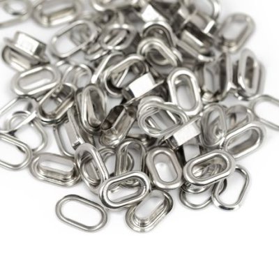 We R Crop-A-Dile Oval Eyelets - Silver