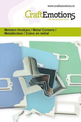 CraftEmotions Metal Corners Silver 