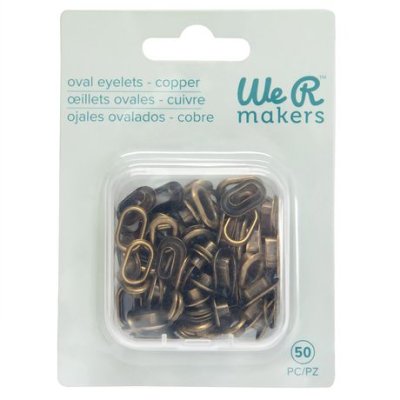 We R Crop-A-Dile Oval Eyelets - Koppar