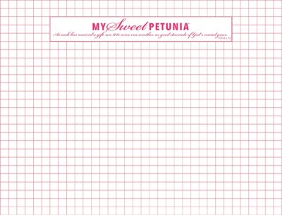 My Sweet Petunia Original MISTI Grid Paper Pad / 50 sheets