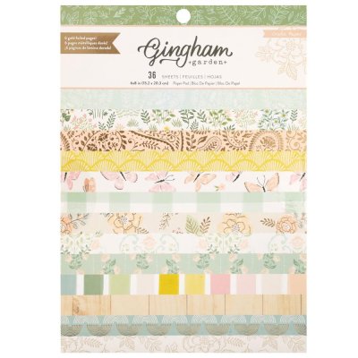 Crate Paper 6x8 Paper Pad - Gingham Garden