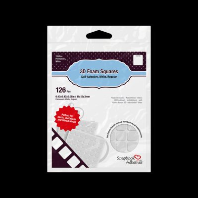 3D Foam Squares White (regular)
