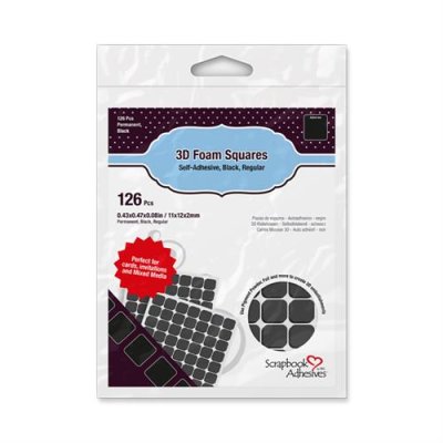 3D Foam Squares Black