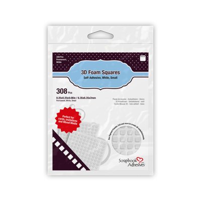 3D Foam Squares White (small)