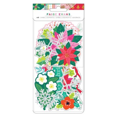 Paige Evans Ephemera Die-Cuts - Sugarplum Wishes Floral