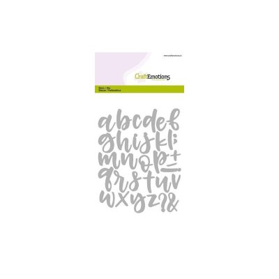 CraftEmotions Die - Alphabet handlettering lowercase 