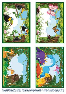 Barto Design ark - Djur i djungeln