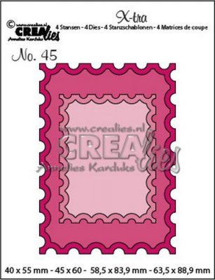 Crealies Dies X-tra - ATC stamp + small stamp dies