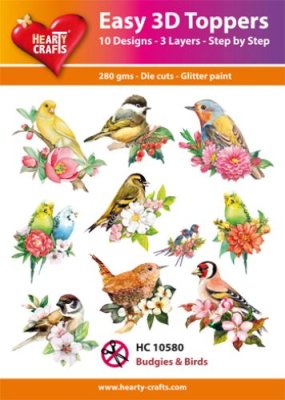 Easy 3D Toppers - Budgies & Birds