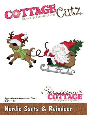 Cottage Cutz Dies - Nordic Santa & Reindeer 