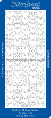 Guld Stickers - Hjärtan
